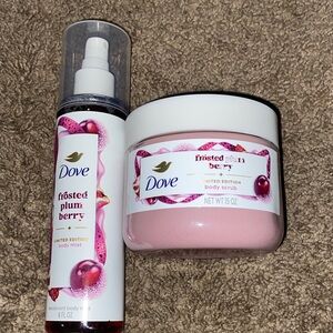 Dove Frosted Plum & Berry Body Scrub and Mist Set